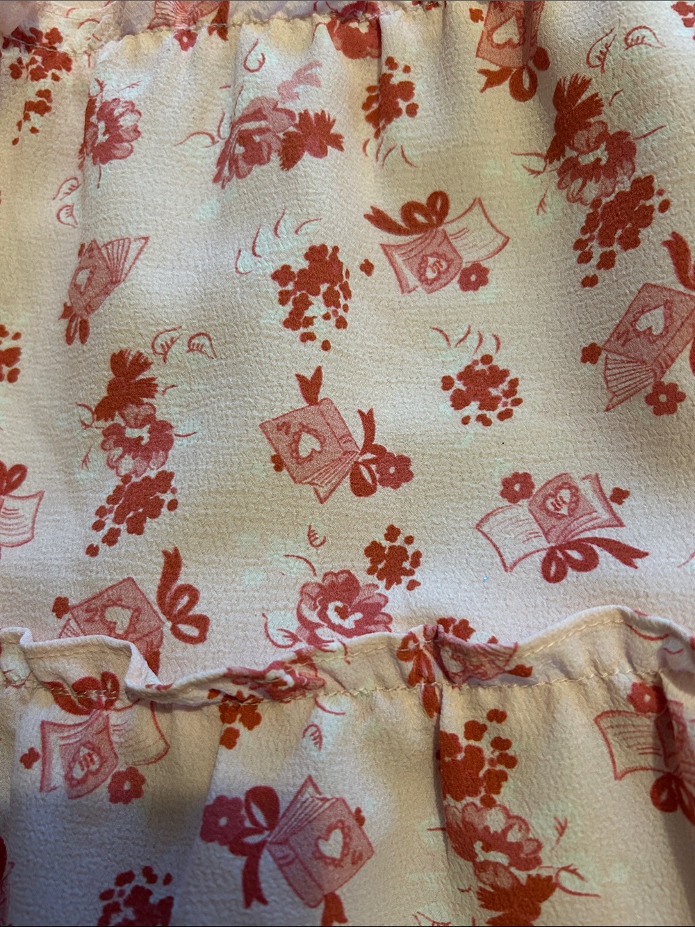 Hill House Pink and Red Floral Smocked Midi Dress - Picture 6 of 6